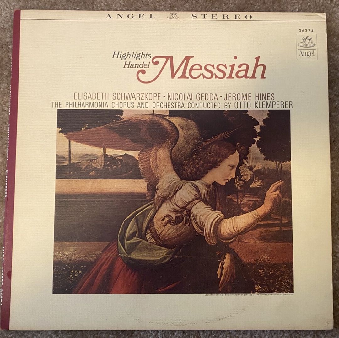Messiah. Highlight Handel. Vinyl. Conductor Otto Klemperer