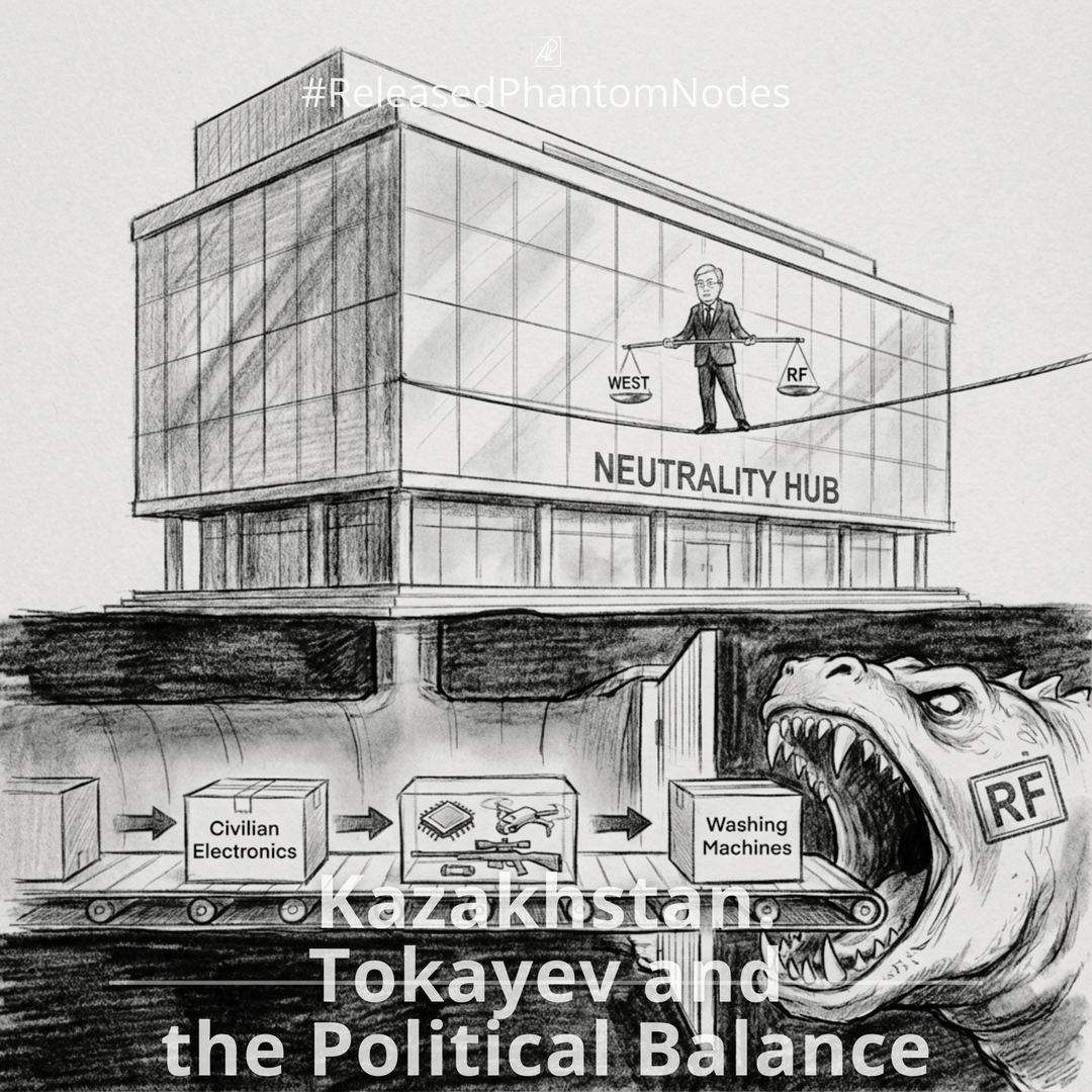 🕳️ Розв’язаний Фантомний Вузол 104: Казахстан. Токаєв та Політичний Баланс. Сірий Реекспортер