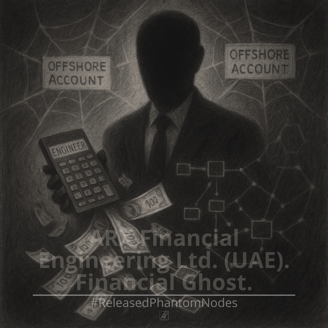 🕳️ Nó Fantasma Liberado 50: ARX Financial Engineering Ltd. (EAU). Fantasma Financeiro. Engenheiro dos Fluxos Sombrios poster image