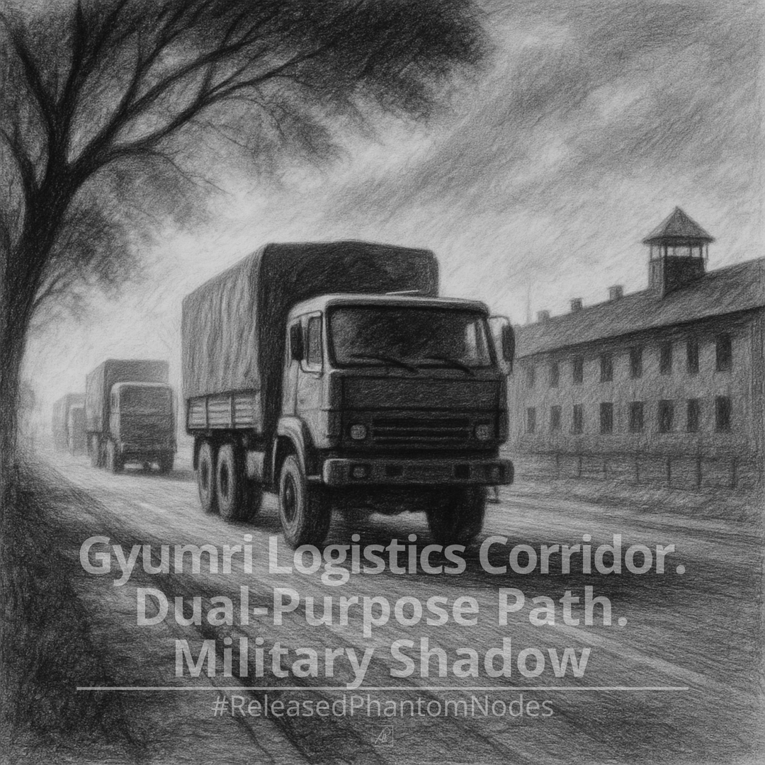 🕳️ Released Phantom Node 61: Gyumri Logistics Corridor. Dual-Purpose Path. Military Shadow