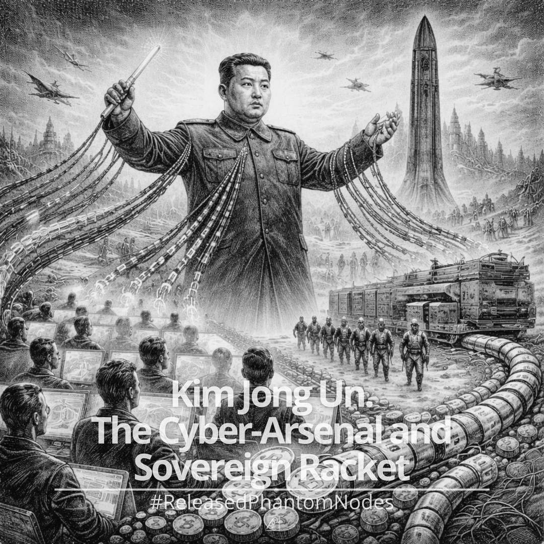 🕳️ Nó Fantasma Liberado 106: Kim Jong Un. O Arsenal Cibernético e o Racket Soberano