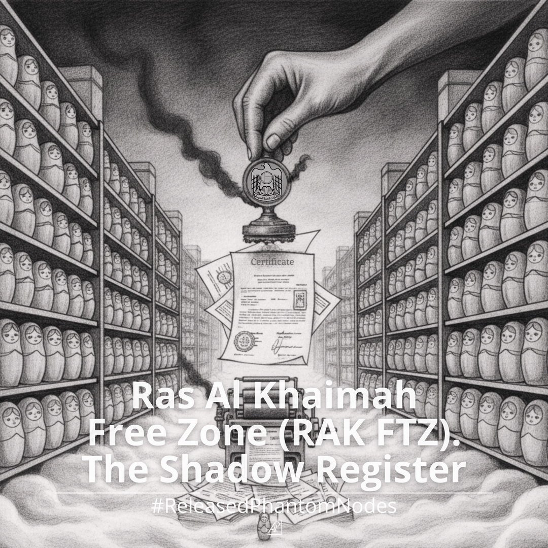 🕳️ Released Phantom Node 95: Ras Al Khaimah Free Zone (RAK FTZ). The Shadow Register