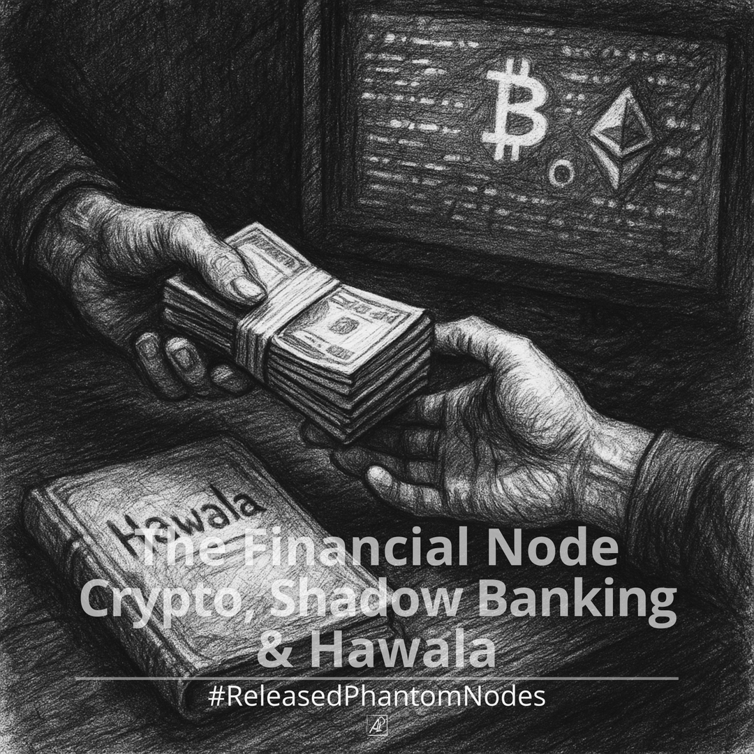 🕳️ Nó Fantasma Liberado 77: Nó Financeiro — Cripto, Shadow Banking & Hawala
