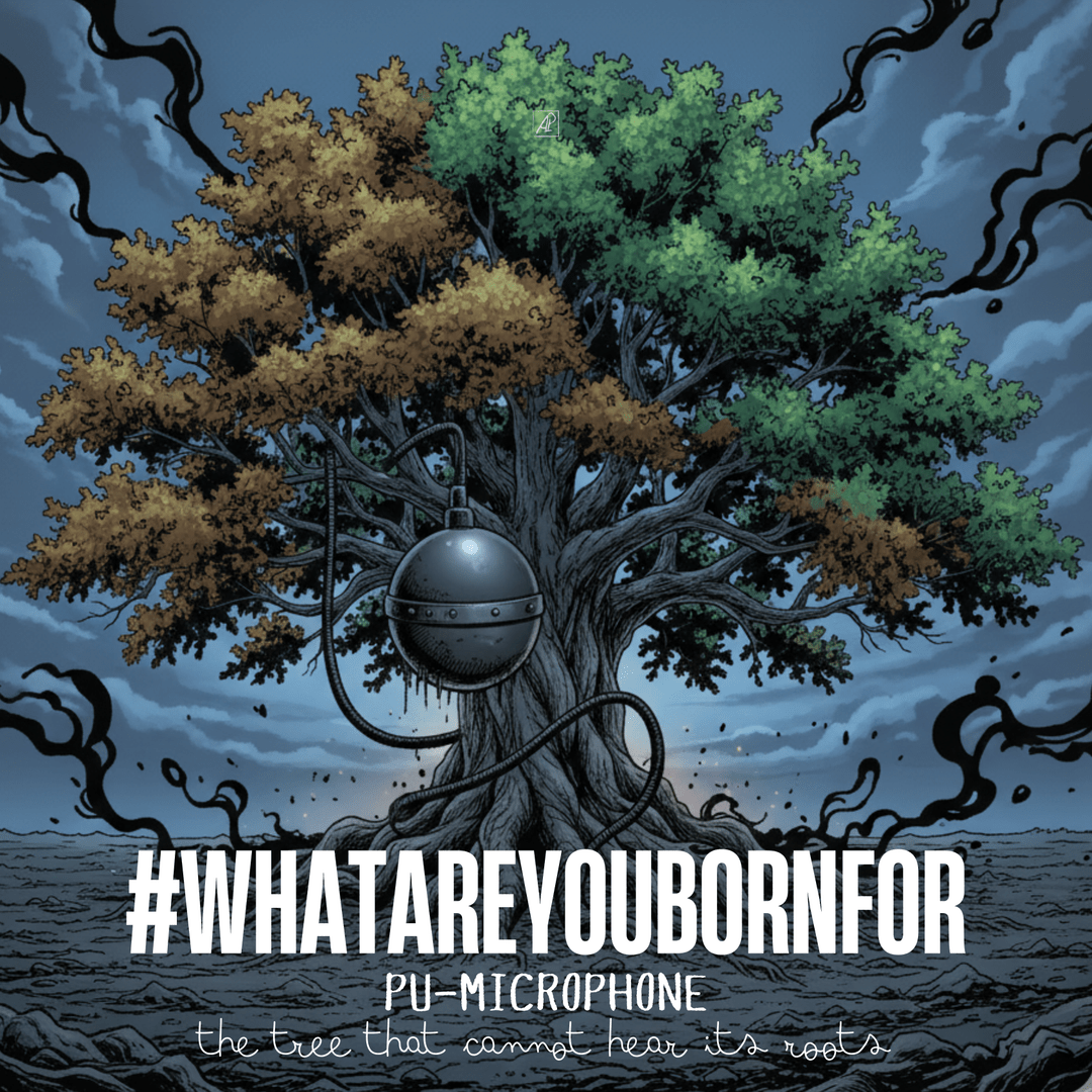 PU-MICROPHONE 🎙️ The Tree That Cannot Hear Its Roots poster image