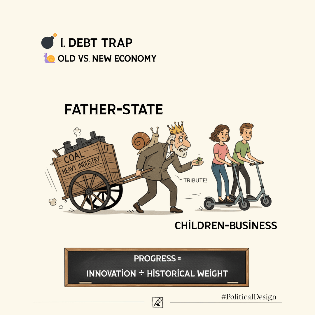 💣 Debt Trap 🐌 Old vs. New Economy poster image