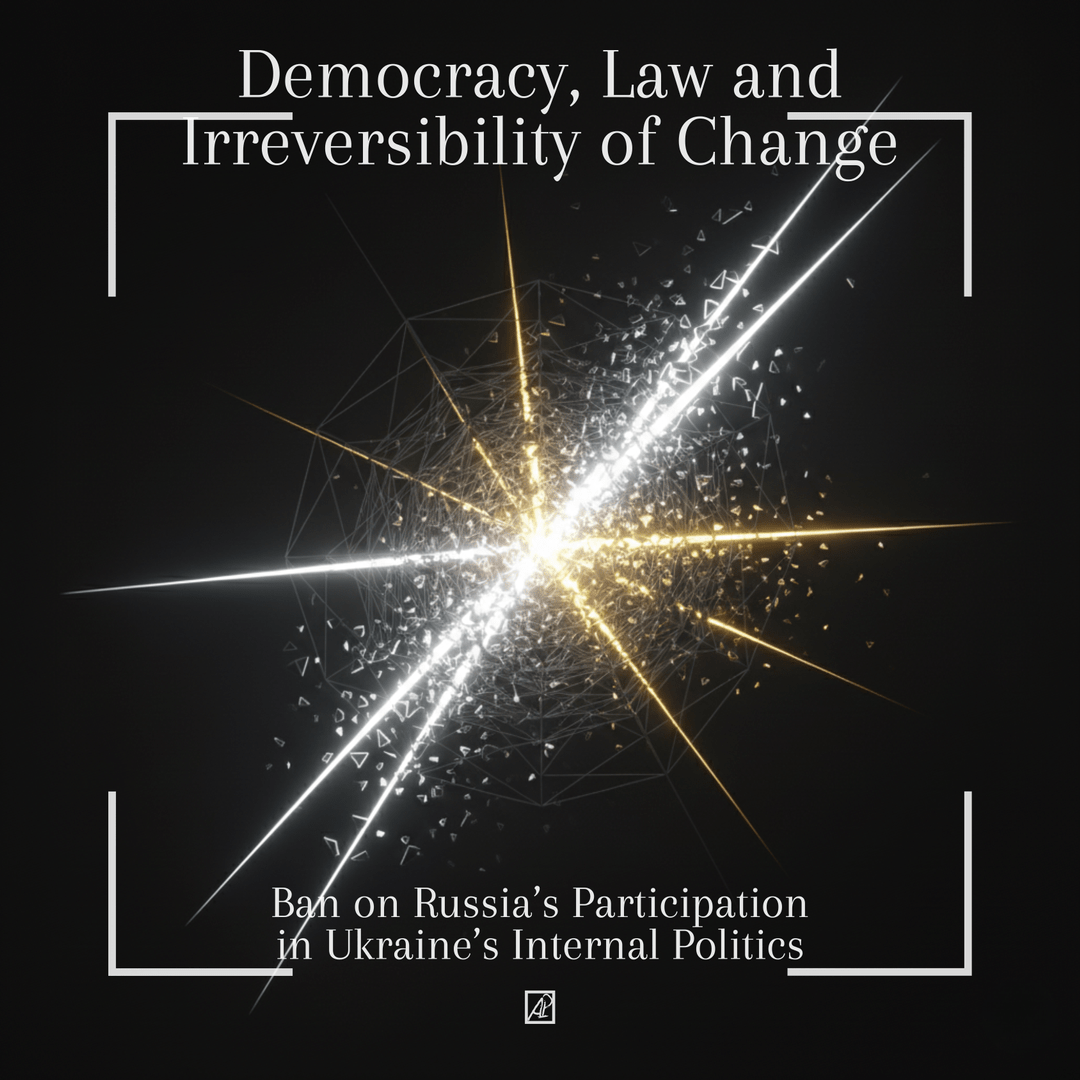 Ukraine. Peace Plan. 20. 🚫🕸️ Ban on Russia’s Participation in Ukraine’s Internal Politics