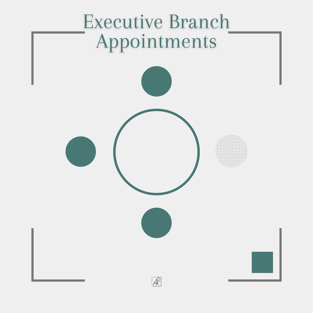Limit of Presidential Powers in the USA 🟢 Executive Branch Appointments