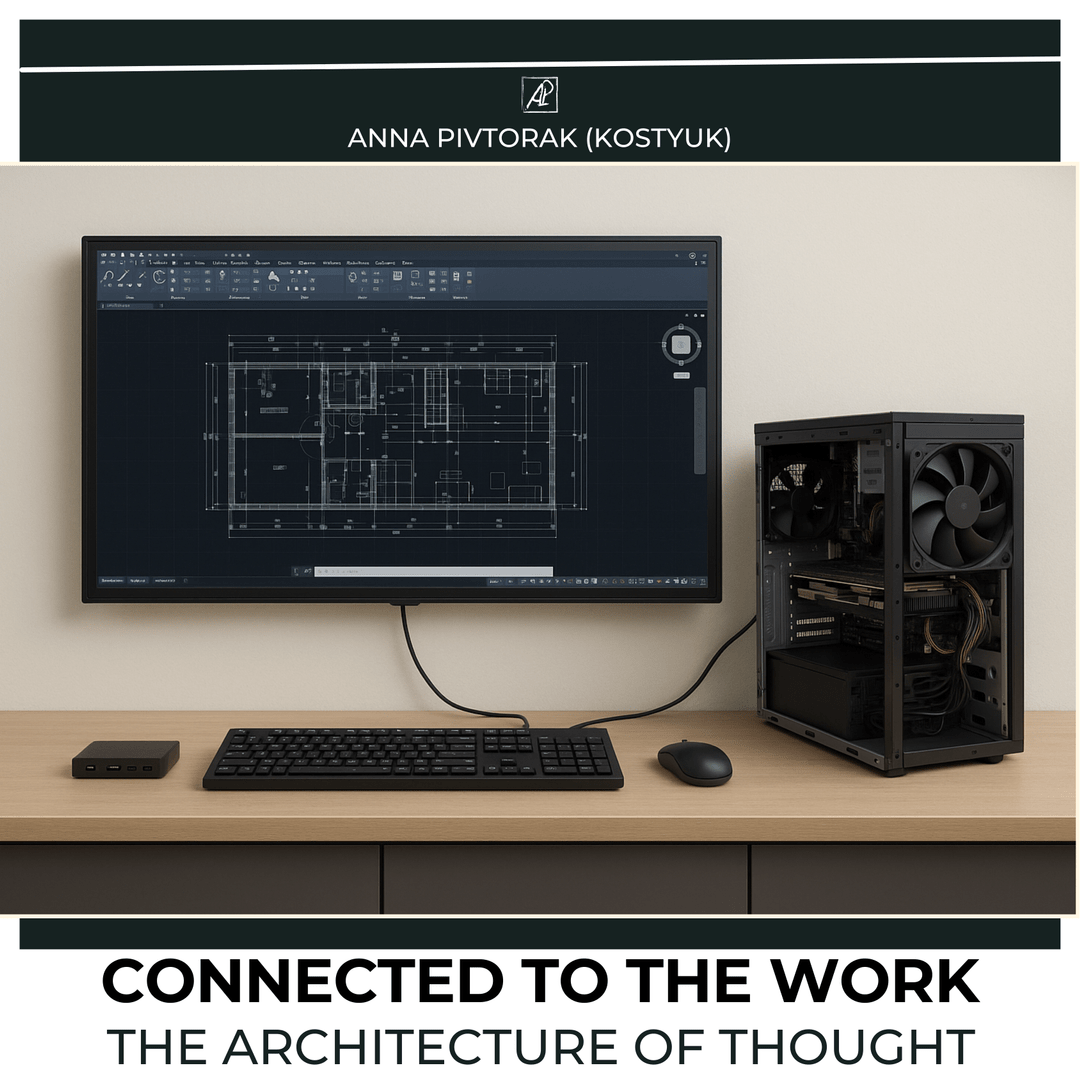 Connected to the Work. The architecture of thought. poster image