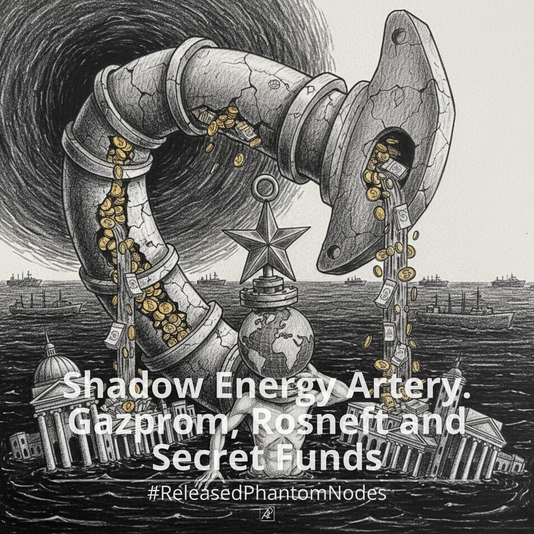 🕳️ Nó Fantasma Liberado 90: Artéria Energética Sombria. Gazprom, Rosneft e Fundos Secretos