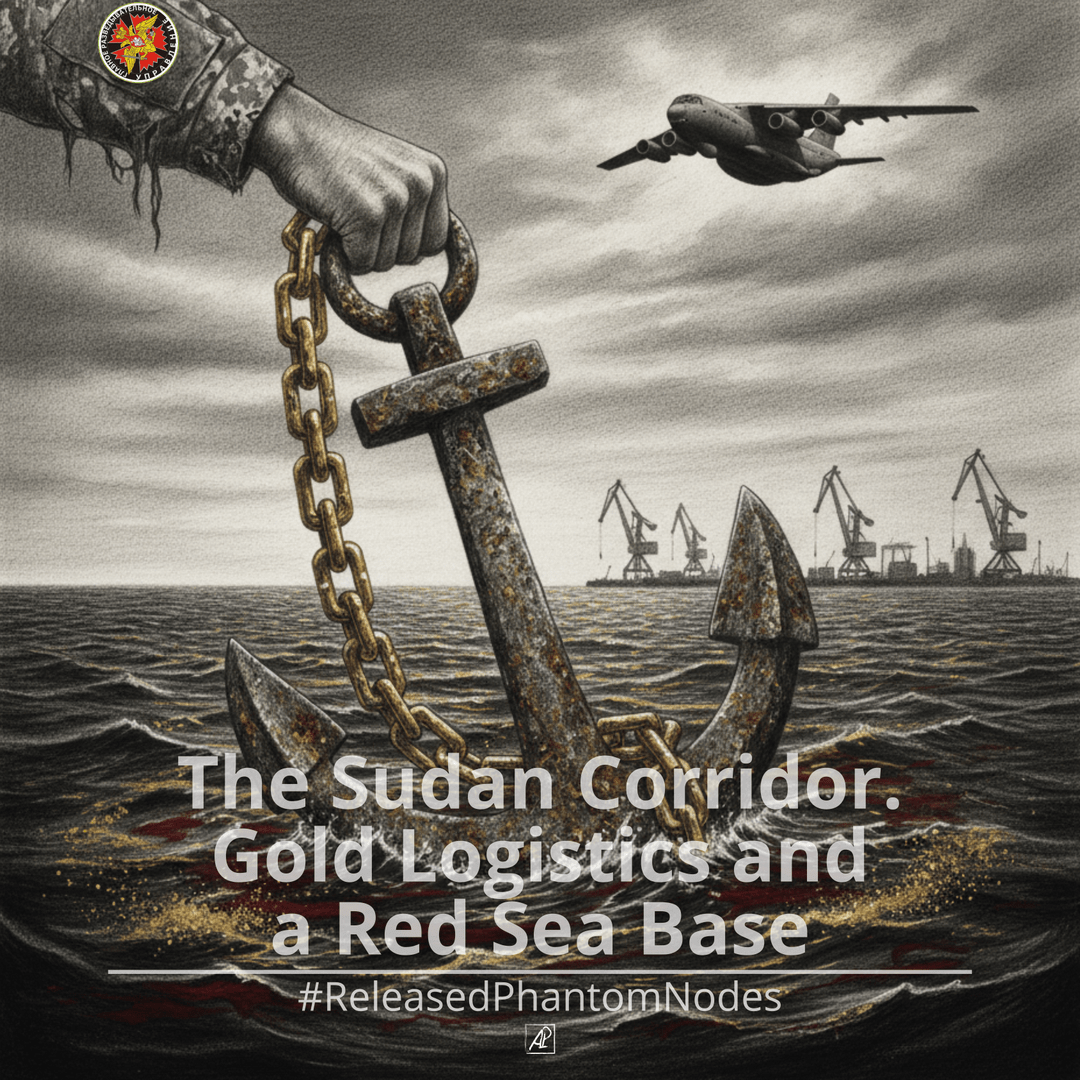 🕳️ Released Phantom Node 119: The Sudan Corridor. Gold Logistics and a Red Sea Base