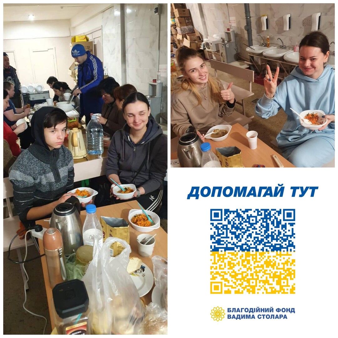 Vadym Stolar Foundation has organized hot lunch feeding for volunteers