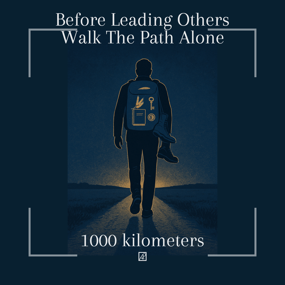 Before leading others — walk the path alone