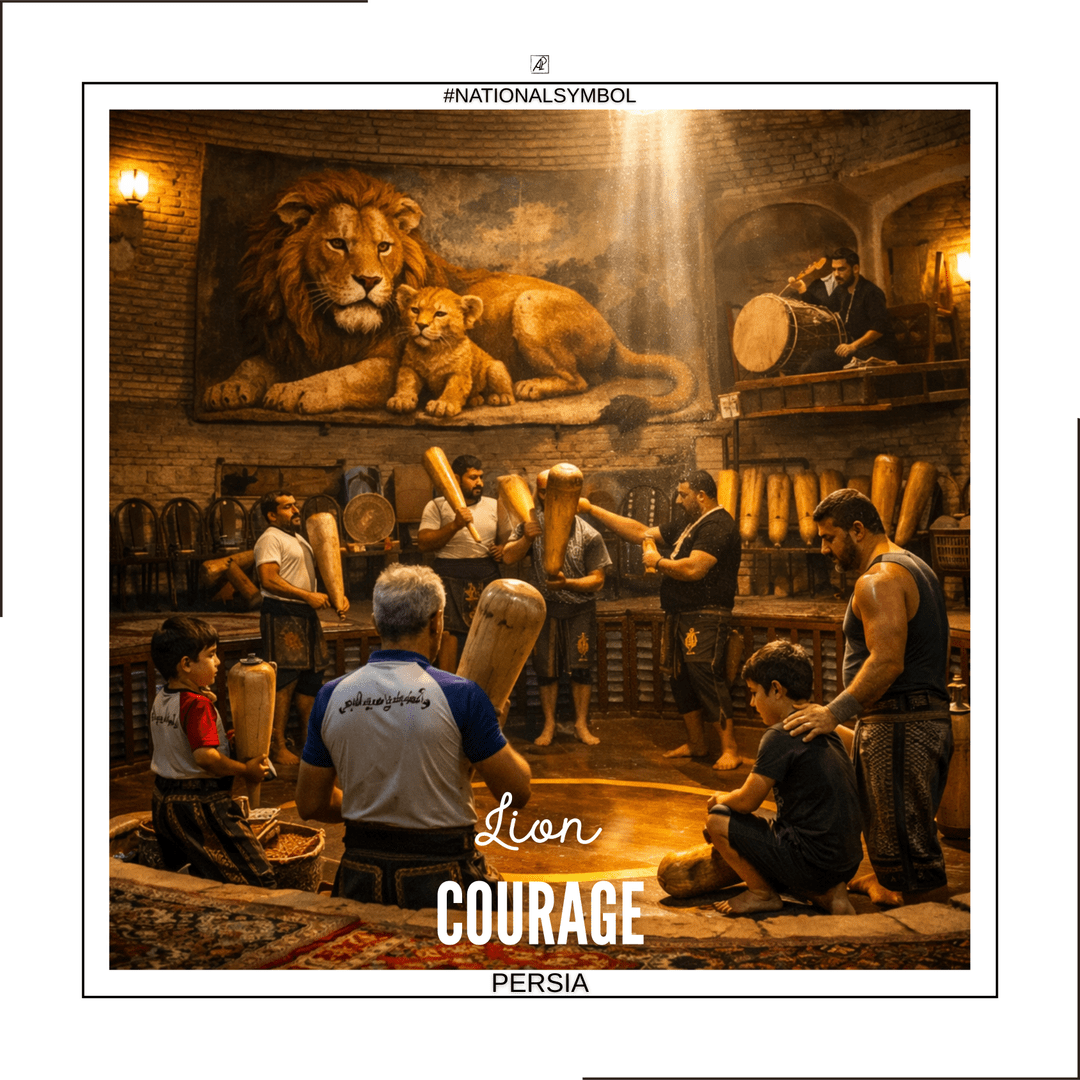 Национальный Символ. Персия. 🦁🥁 Лев — Мужество