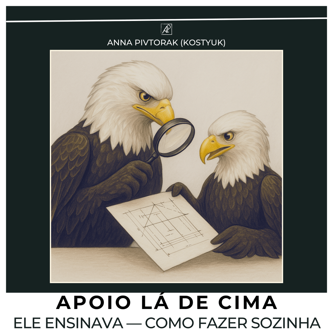 Apoio Lá de Cima. Ele ensinava — como fazer sozinha. poster image