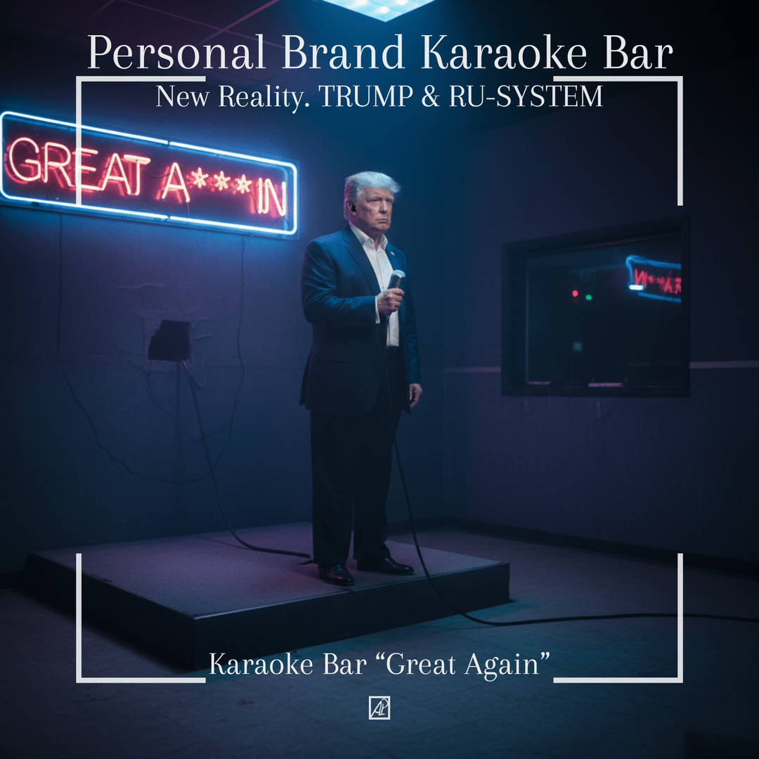 ТРАМП & RU-СИСТЕМА. 🎤 Караоке-Бар Персонального Бренда. 🎤 Караоке-бар “Great Again” poster image