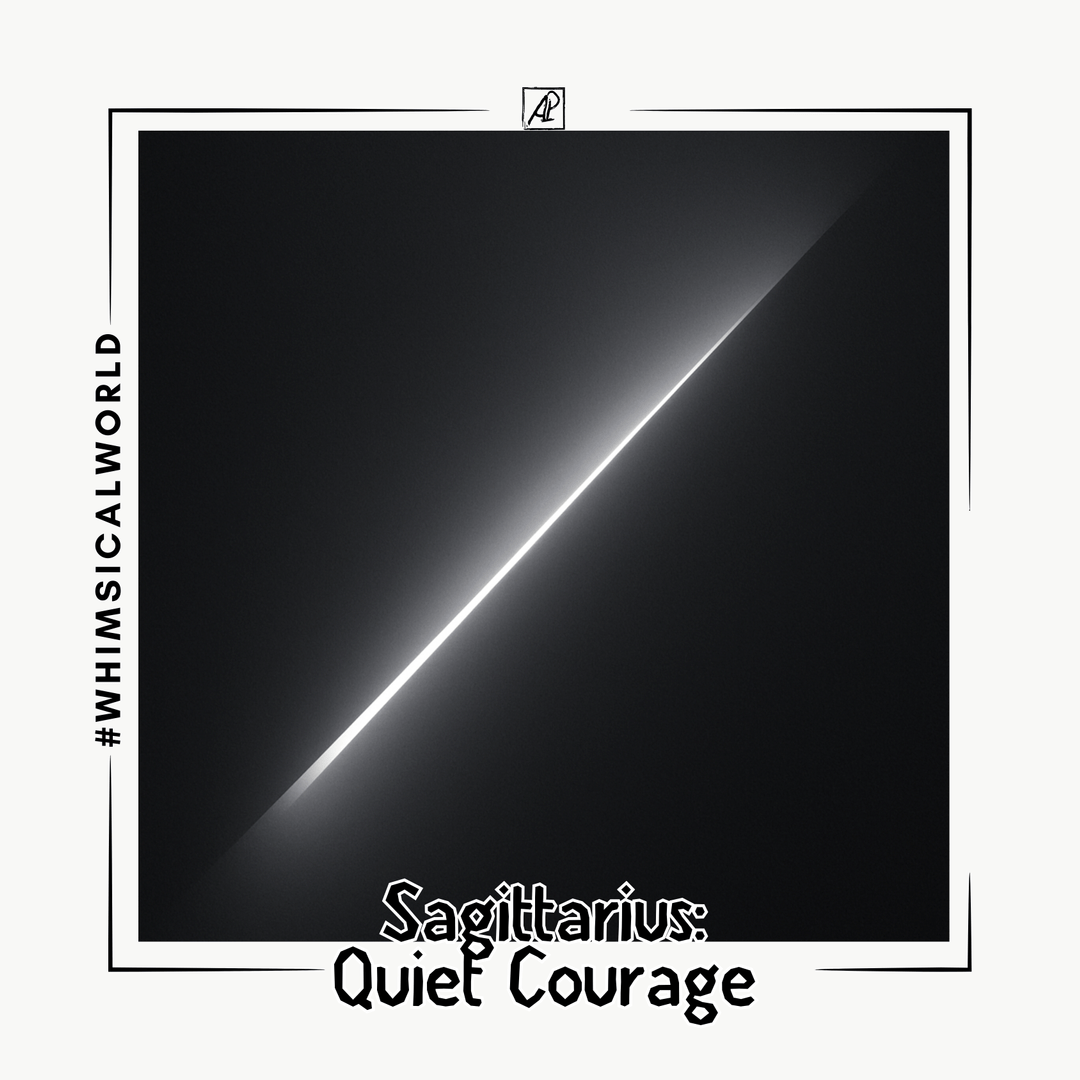 ♐ Sagittarius. Quiet Courage poster image
