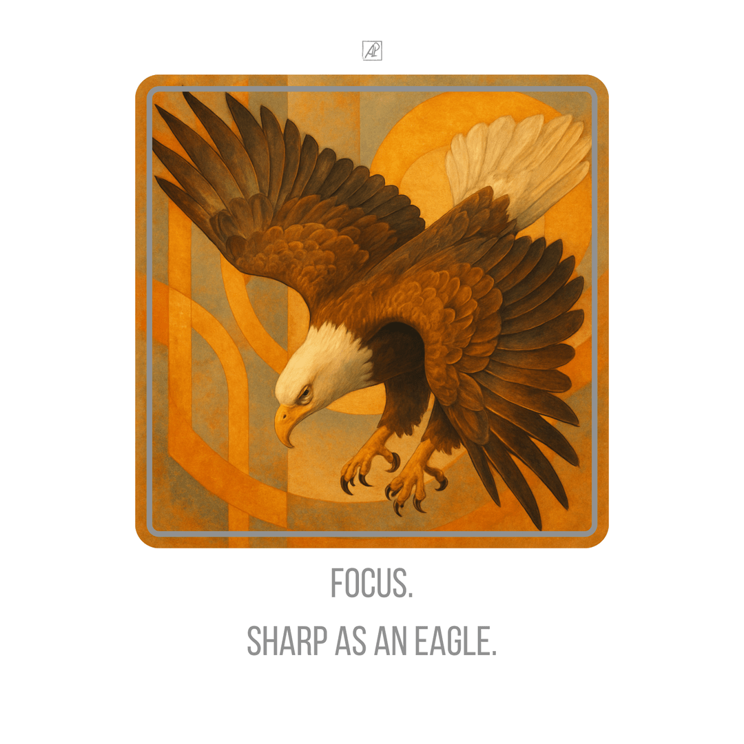 🎯🦅👁️ Focus. Sharp As An Eagle. poster image