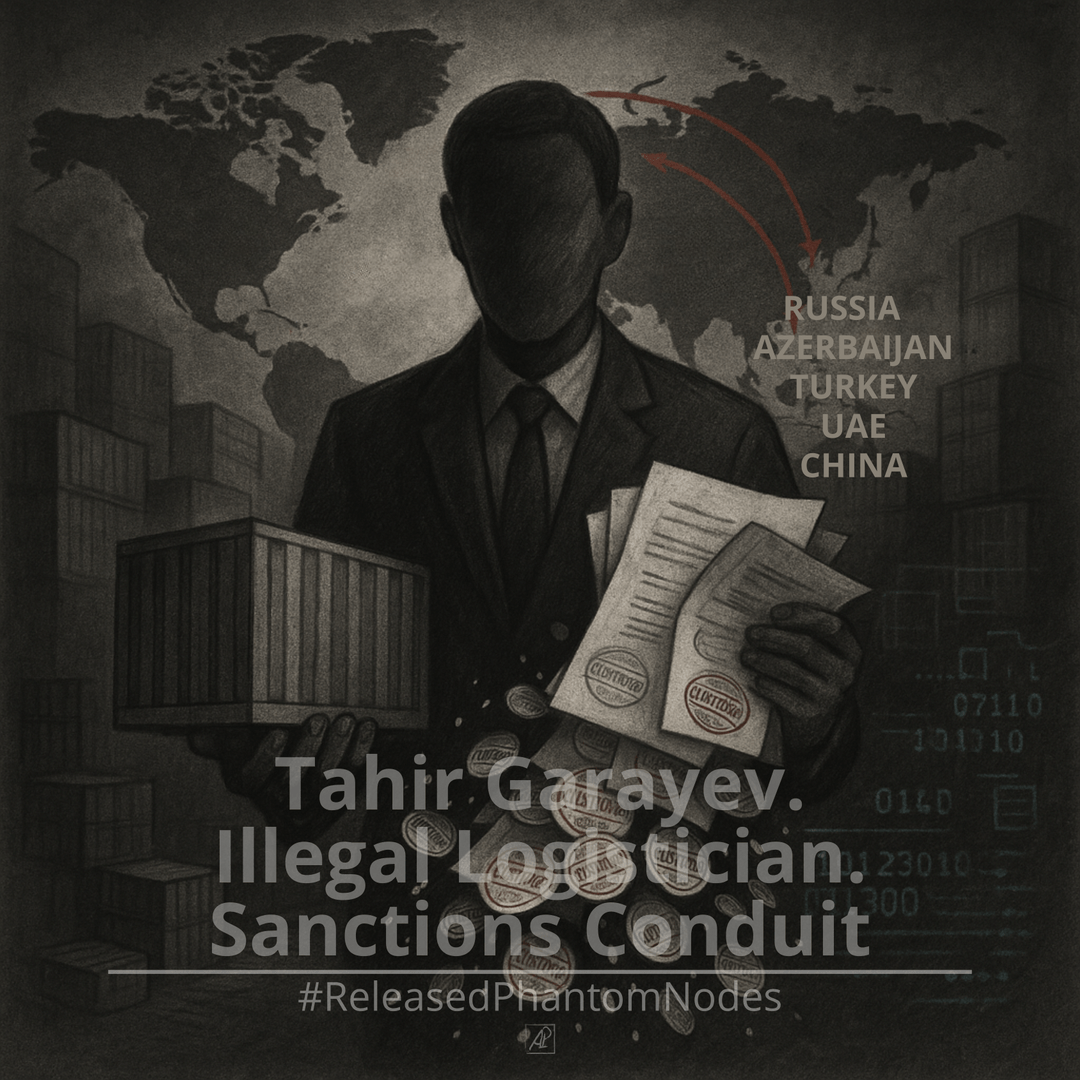 🕳️ Nó Fantasma Liberado 46: Tahir Garayev. Logista Ilegal. Condutor de Sanções poster image