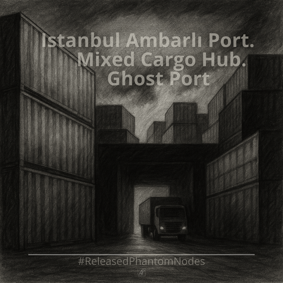 🕳️ Nó Fantasma Liberado 55: Porto De Ambarlı, Istambul. Hub De Cargas Mistas. Porto-Fantasma