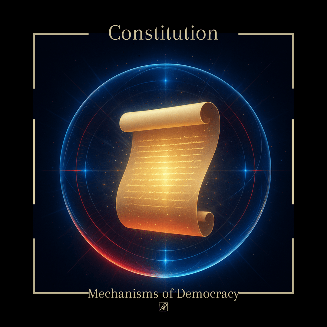 Mecanismos da Democracia 📜 Constituição poster image