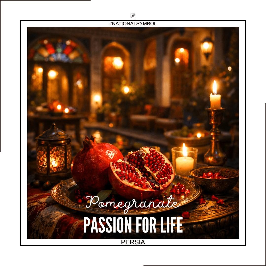 National Symbol. Persia. 🔴❤️ Pomegranate — Passion for Life