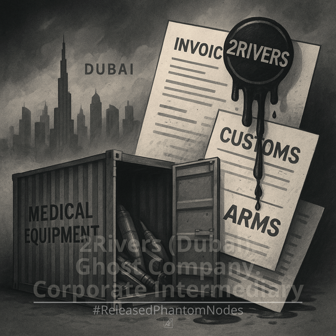 🕳️ Nó Fantasma Liberado 49: 2Rivers (Dubai). Empresa Fantasma. Intermediária Corporativa poster image