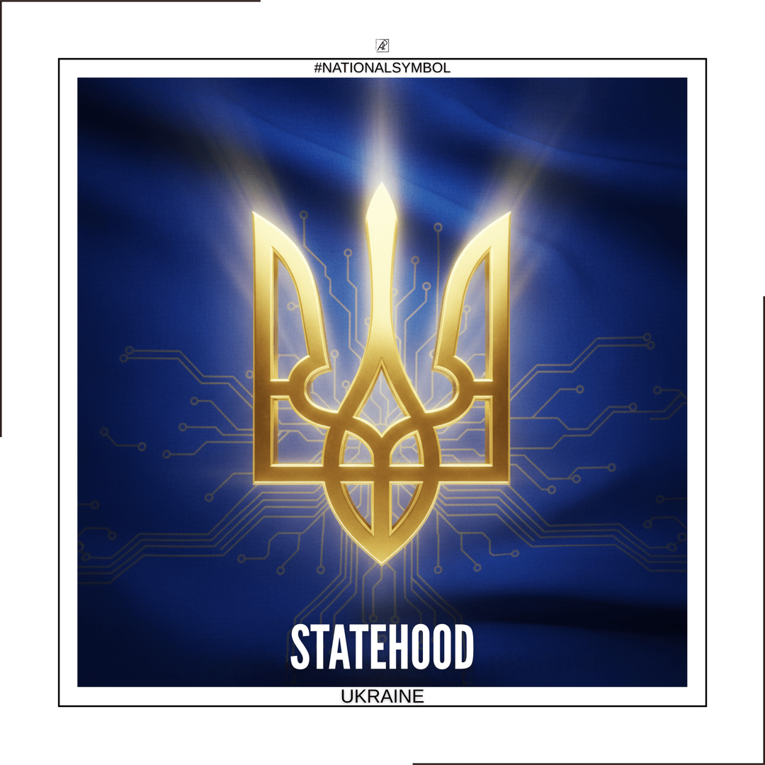 Национальный Символ. Украина. 🔱🇺🇦 Тризуб — Государственность poster image