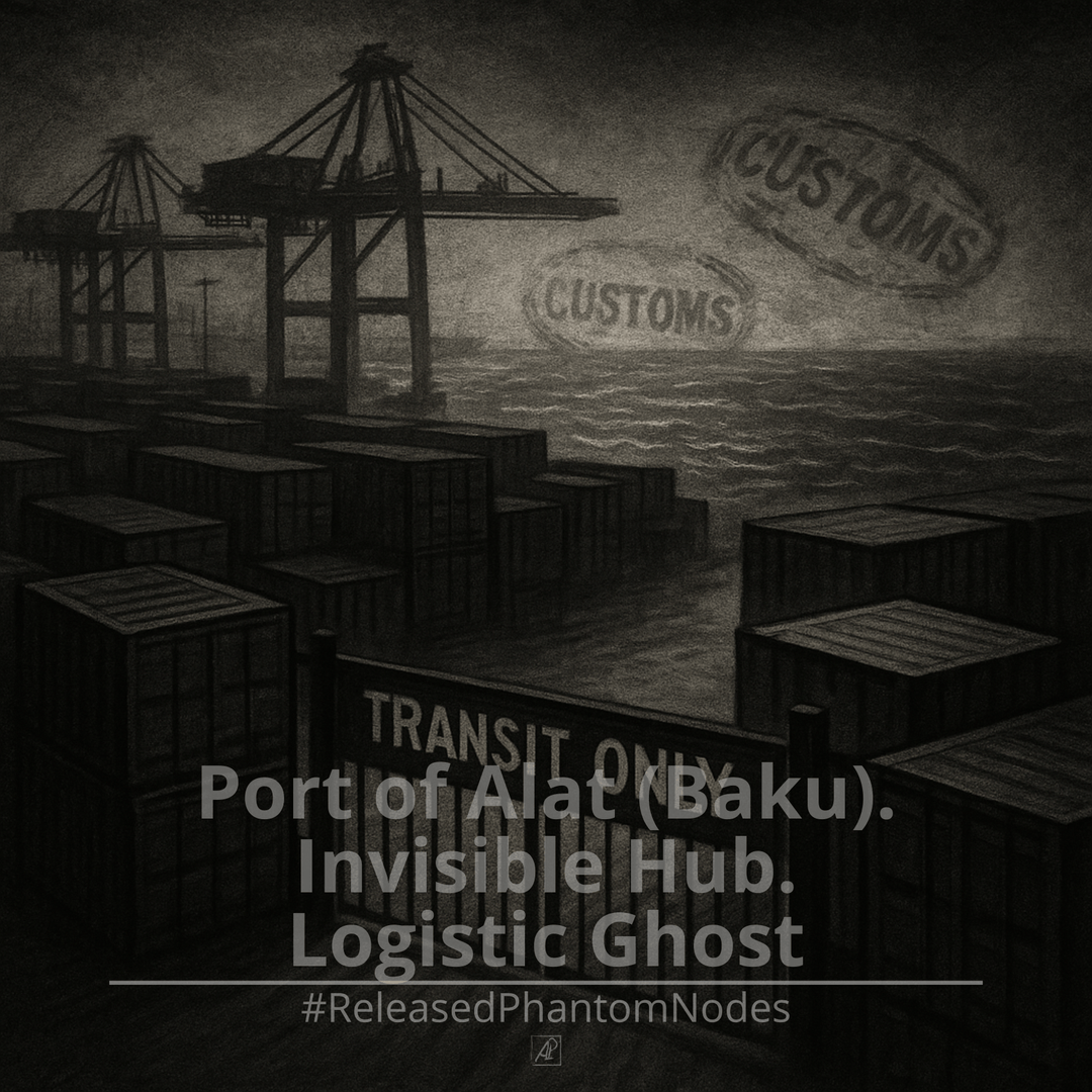 🕳️ Nó Fantasma Liberado 47: Porto de Alat (Baku). Hub Invisível. Fantasma Logístico poster image