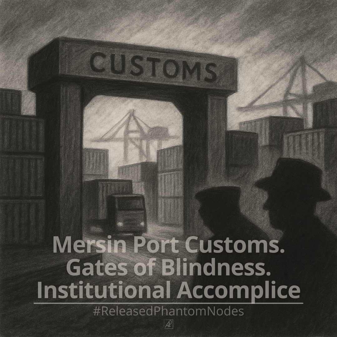 🕳️ Released Phantom Node 53: Mersin Port Customs. Gates of Blindness. Institutional Accomplice