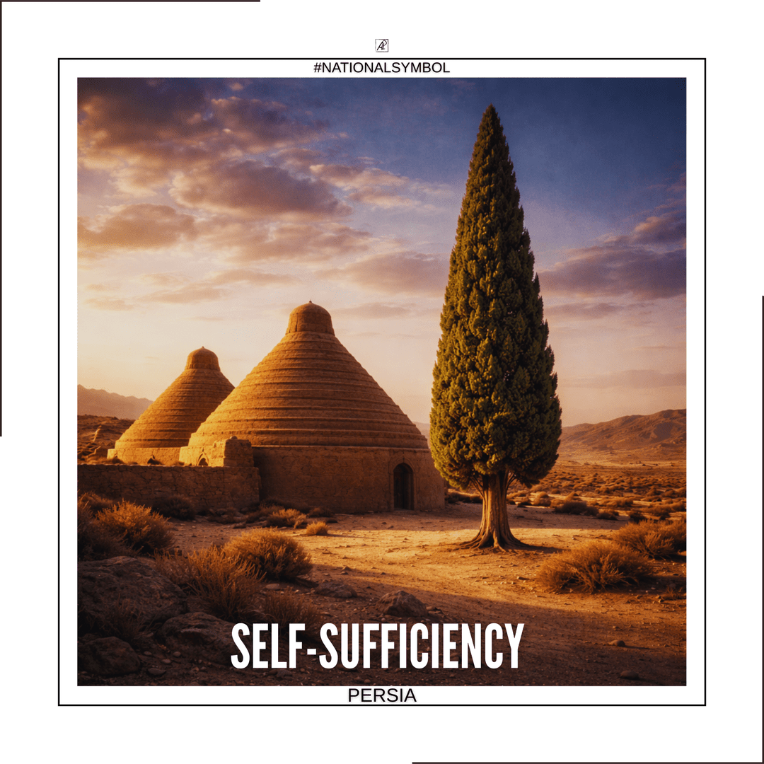 National Symbol. Persia. 🌿🌲 Cypress — Self-Sufficiency (Minimalism)