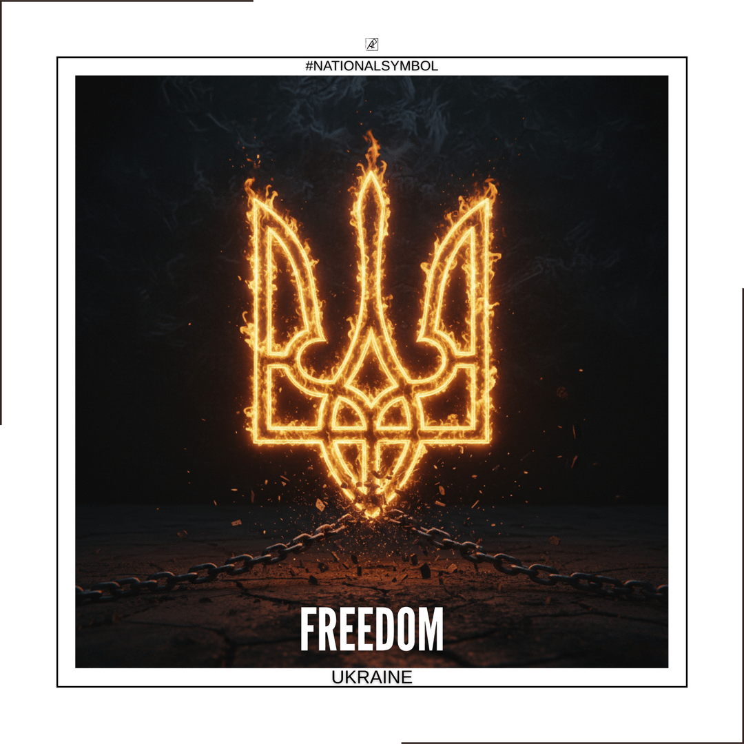 Национальный Символ. Украина. 🔱🔥 Тризуб — Воля poster image