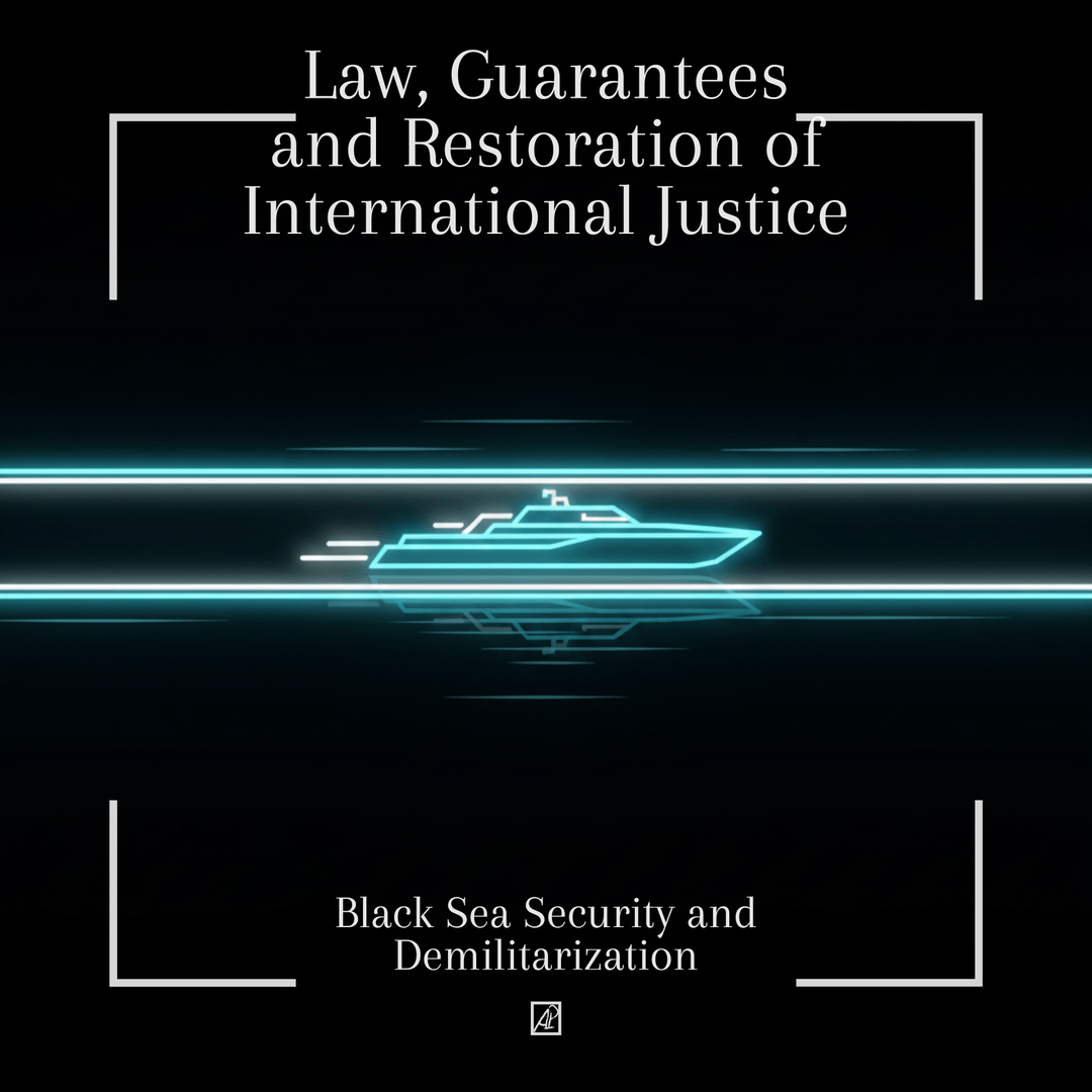 Ukraine. Peace Plan. 26. 🛥️ Black Sea Security and Demilitarization