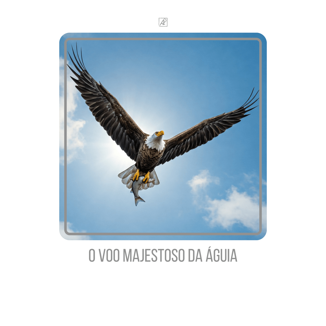 ☀️🦅🐟 O voo majestoso da águia 