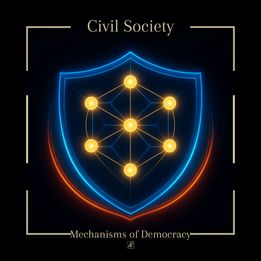 Mecanismos da Democracia 🤝 Sociedade Civil poster image