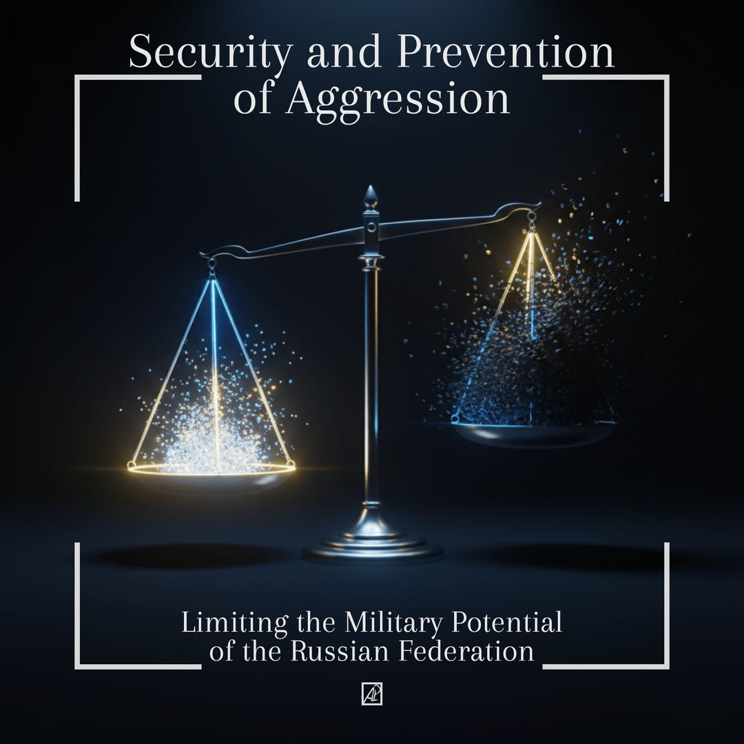 Ukraine. Peace Plan. 5. ⚖️ Limiting the Military Potential of the Russian Federation