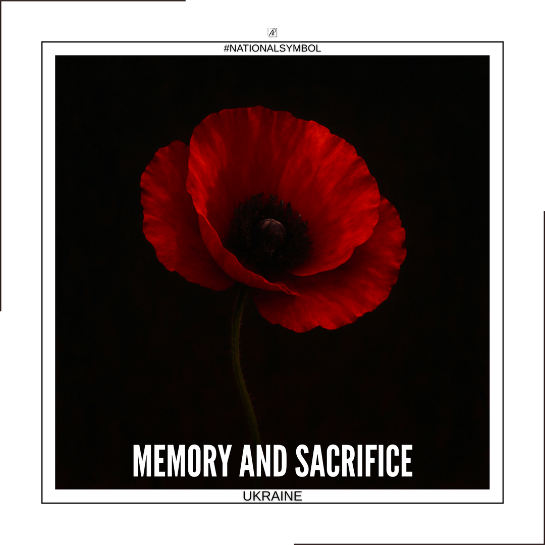 National Symbol. Ukraine. 🌺🩸 Poppy — Memory and Sacrifice poster image