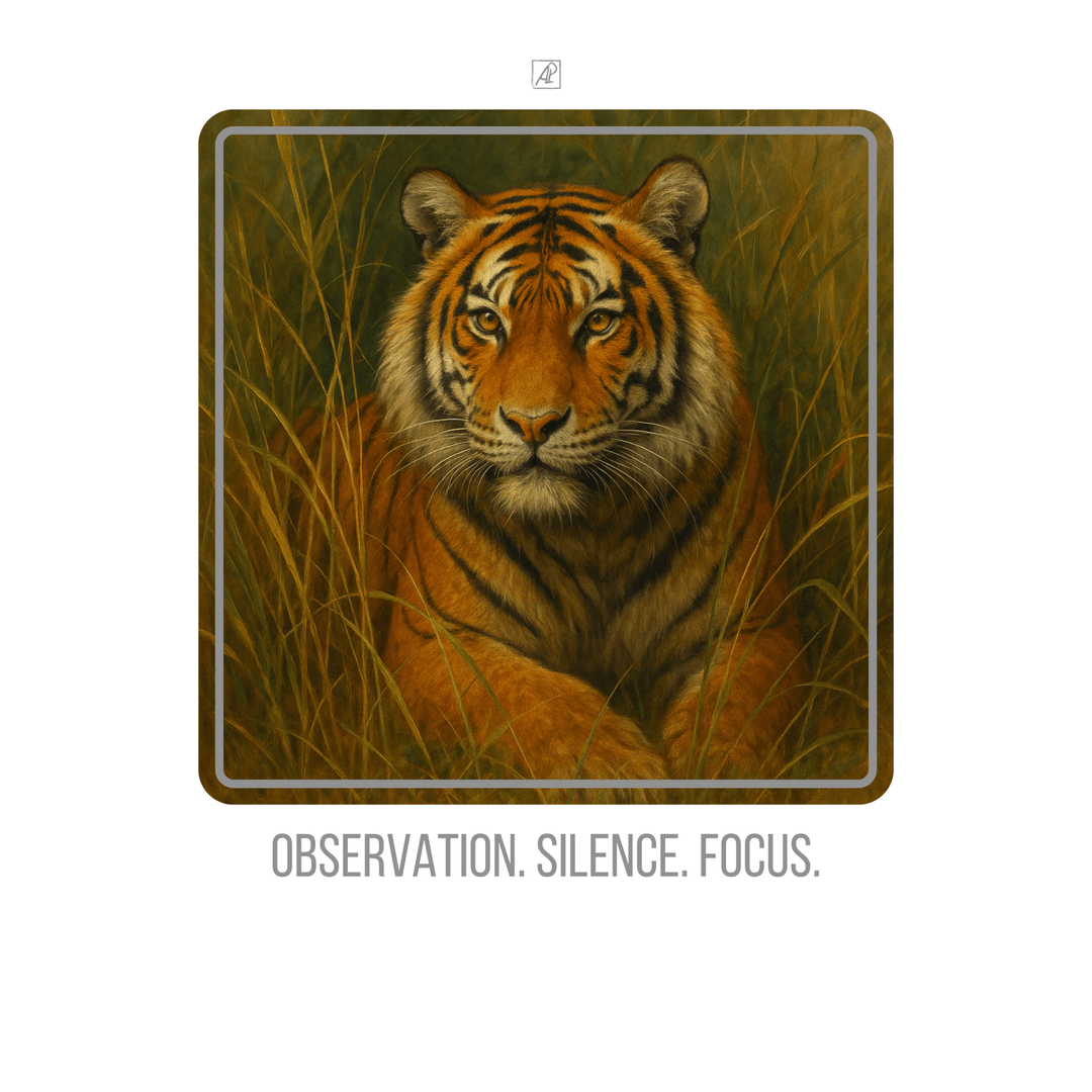 🐅🌾👁️Наблюдение. Тишина. Фокус. poster image