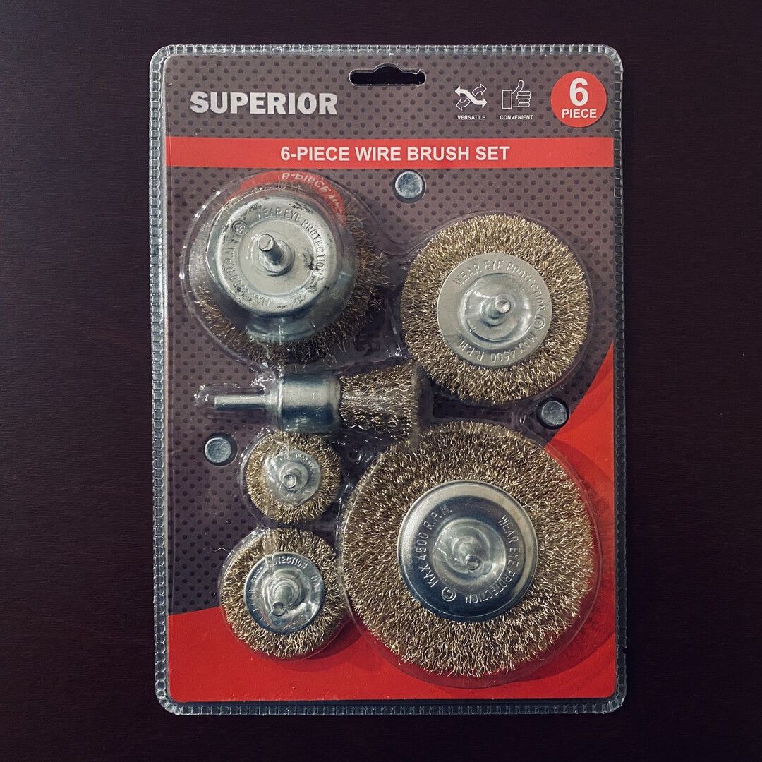 6-Piece wire brush set by Superior