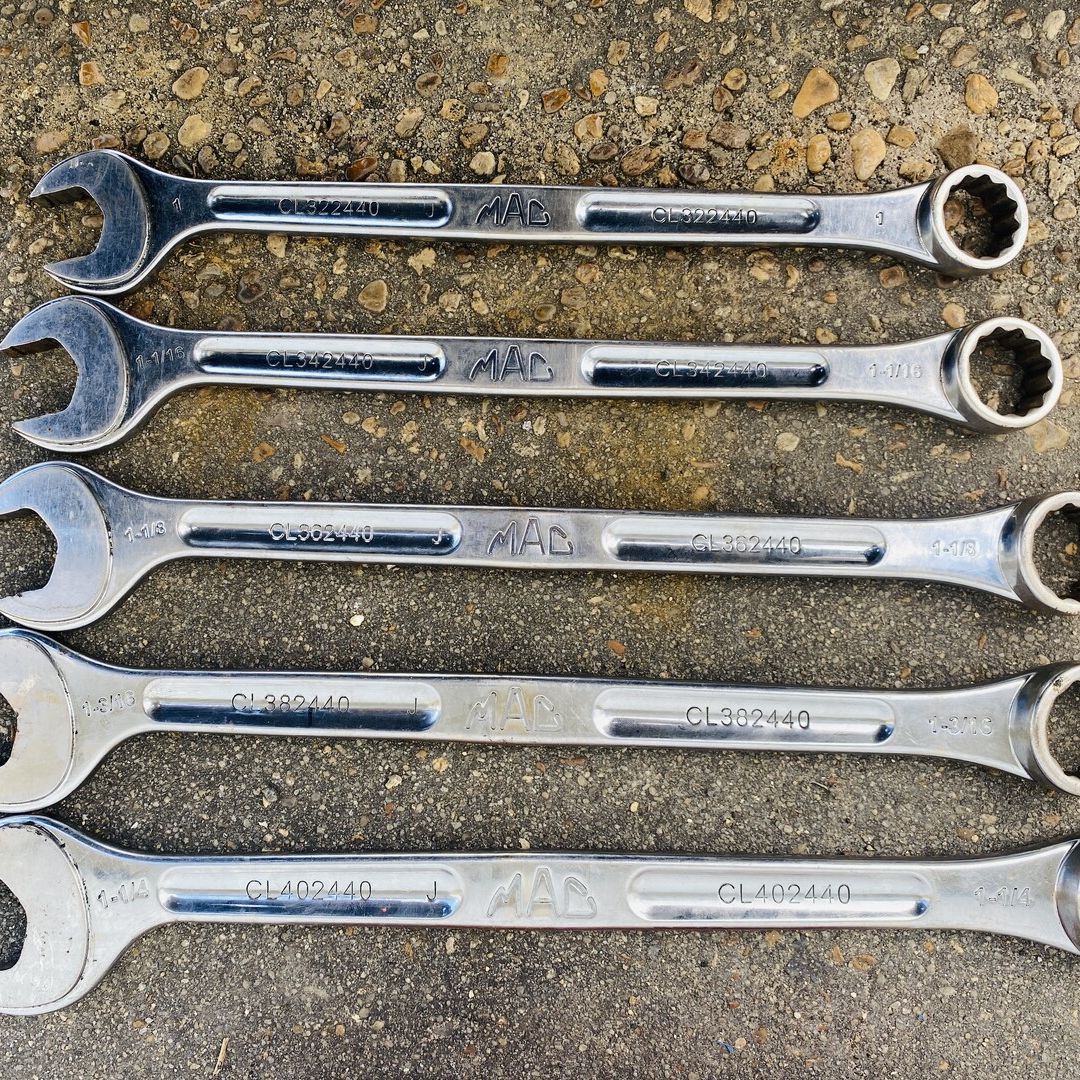 5-PC. SAE Combination Wrench Set - 12-PT. by Mactools