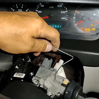 Final Step of Ignition Lock Cylinder Removal on a 2020 Chevrolet Impala. Locksmith Chronicles