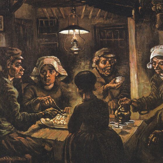 Картина Ван Гога "Едоки картофеля"