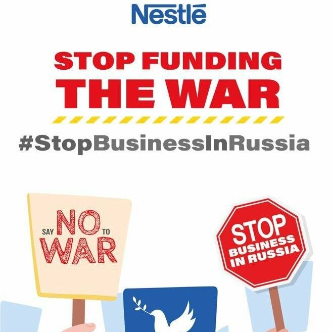 Nestle, Stop Business in russia 