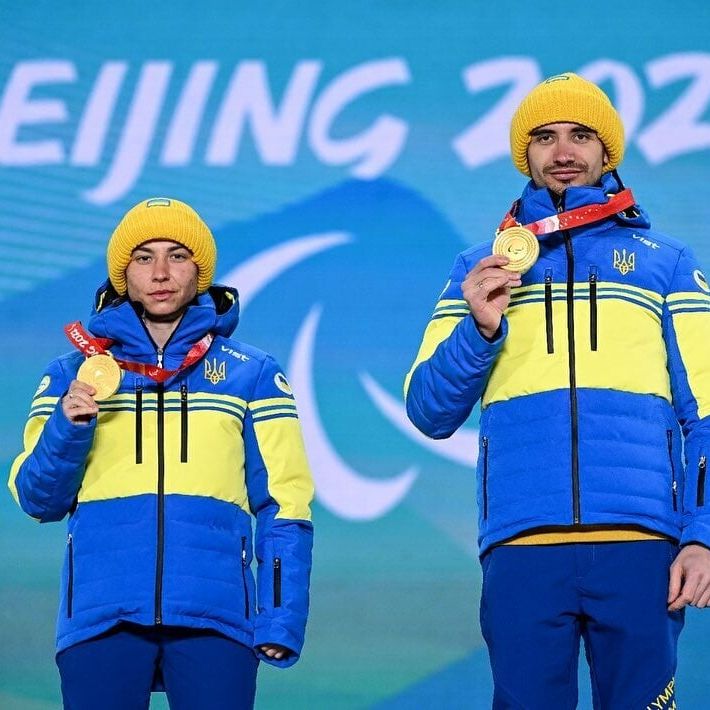 Оксана Шишкова (клас B2, гайд Андрій Марченко) здобуває вже своє друге золото на цих зимових Паралімпійських іграх