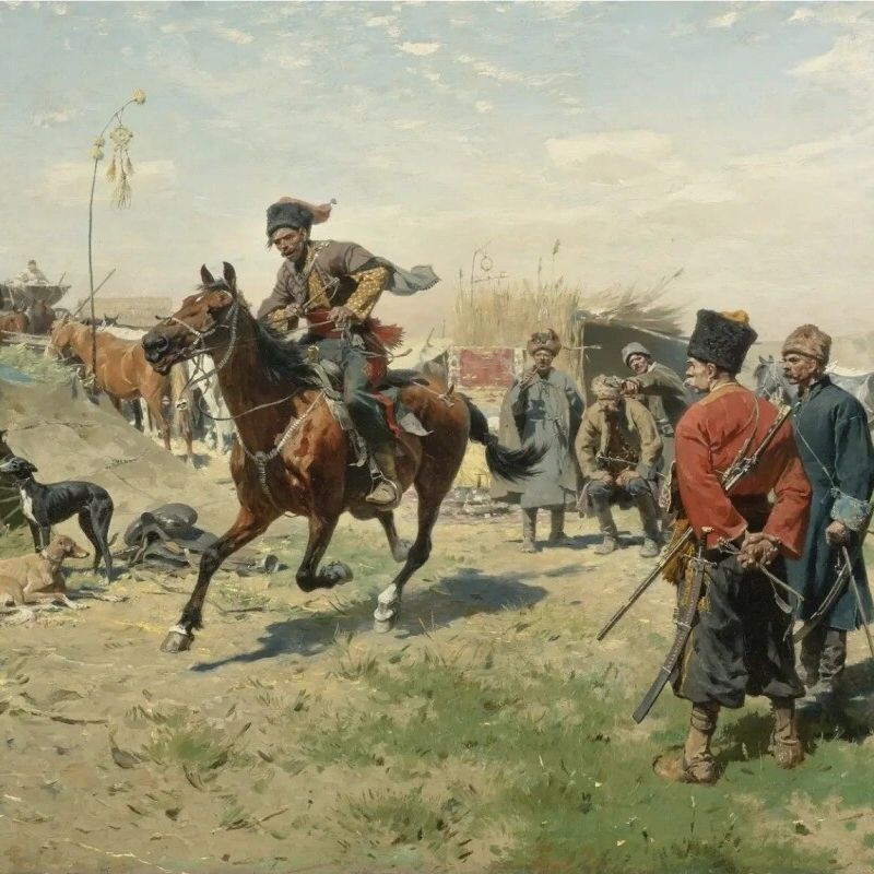 Юзеф Брандт (1841-1915) "Запорожці".