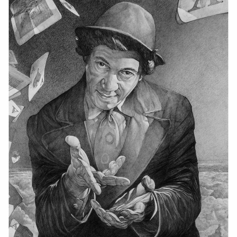 John Yanni Fotiadis I'm happy to announce my drawing “Chico Marx in Comedy Heaven”  poster image