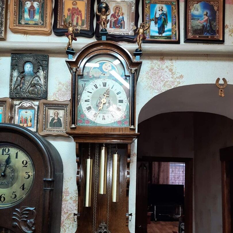 Антикварные голландские часы Заансе 20 века 