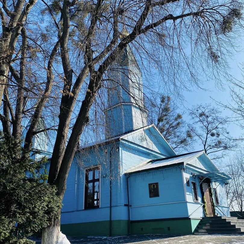 Деревянная Макарьевская церковь в Киеве