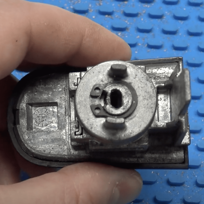HU101 High Security Ford Lock Disassembled to Make a Key. Bored Lock picker poster image