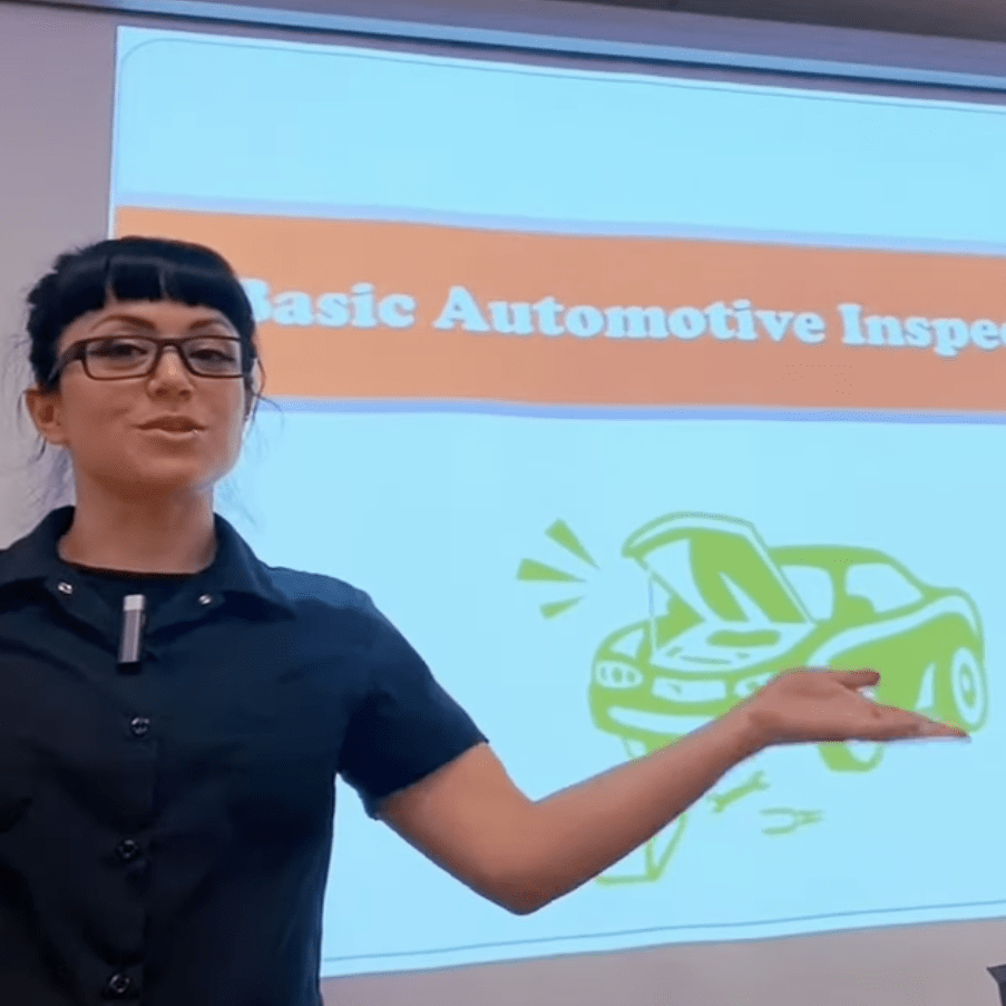 Vehicle Inspections 1. Lecture by Ms.A The shop teacher