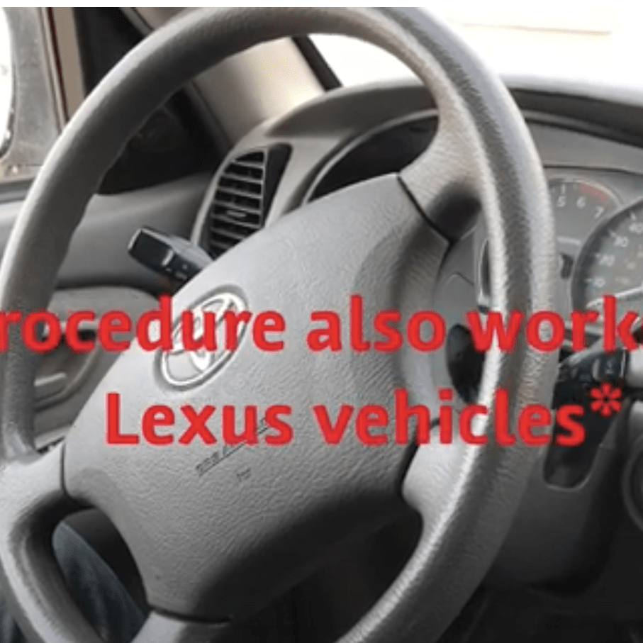 How To Program A Lexus RX300 Remote Key Fob 1999 - 2003